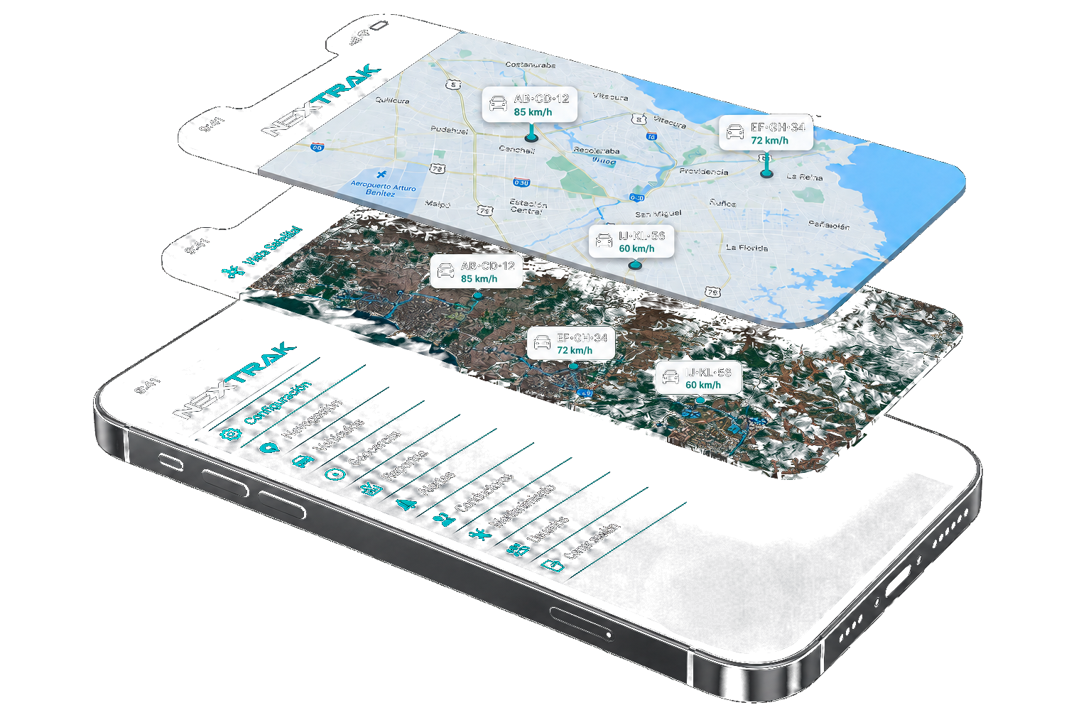 NexTrak App móvil